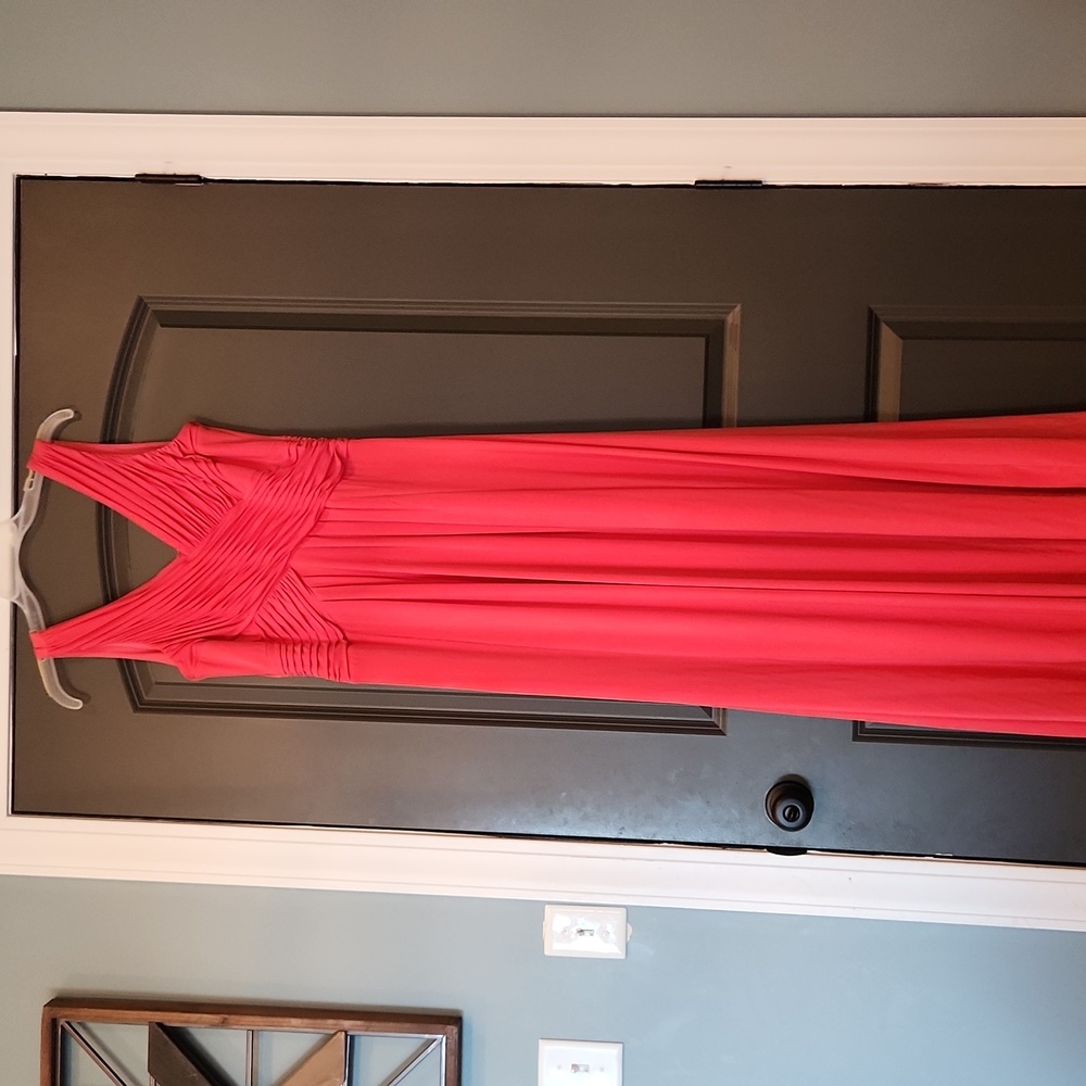 Coral Maxi dress.